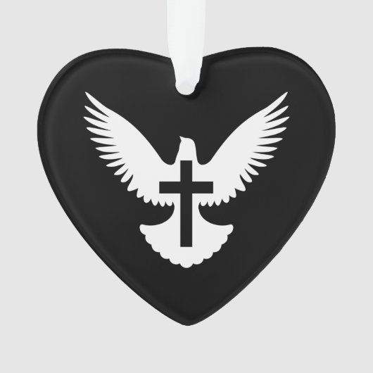 Dove with Crossオーナメント オーナメント (正面)