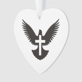 Dove with Crossオーナメント オーナメント (正面)