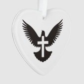 Dove with Crossオーナメント オーナメント (正面)