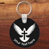 Dove with Cross キーホルダー (正面)