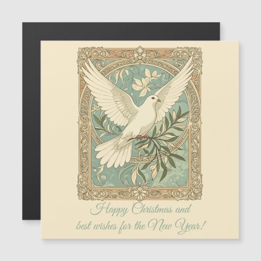 Dove With Olive Branch Christmas  (正面/裏面)