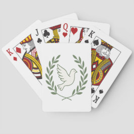 Dove with Olive Wreath Classic Playing Cards トランプ