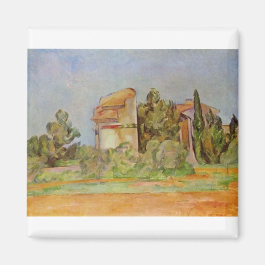 Dovecote at Montbriant – ポールセザンヌ- c1888 マグネット (正面)