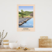 Dovedale Peak District National Park Modern Travel ポスター (キッチン)
