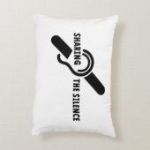 Doven, slechthorend, doofheid, gebaren taal アクセントクッション (裏面(縦))