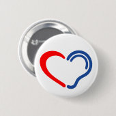 doven. Slechthorend, doofheid, Limited hearing. 缶バッジ (正面&裏面)