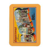 Dover Delawareからのヴィンテージの挨拶 マグネット (縦)