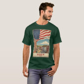 Dover Delaware USAヴィンテージ旅行観光オーバーサイズ Tシャツ (正面フル)