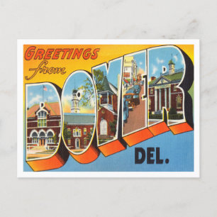 Dover, Delaware Vintage Travelからの挨拶 ポストカード
