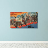 Dover、DelawareLarge Letter ScenesDover、DE キャンバスプリント (インサイチュ (ウッドフロア))