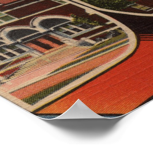 Dover、DelawareLarge Letter ScenesDover、DE ポスター (角)