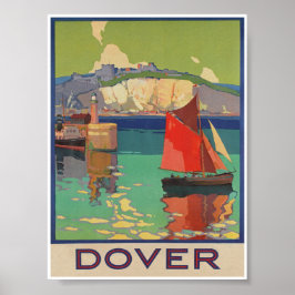 Dover England Vintage Travel Poster ポスター