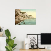 Dover, Kent Englandアーカイブプリントの白い崖 ポスター (ホームオフィス)