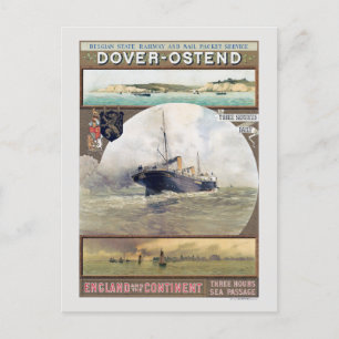 Dover-Ostend Vintage Poster 1910s ポストカード
