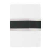 Doves & ハートオンブラック結婚ズ 招待状ベリーバンド (裏面例)