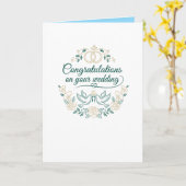 Doves and Roses, Wedding Congratulations BlankCard カード (黄色い花)