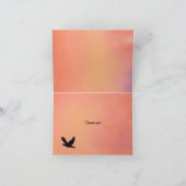 Doves at Sunset Thank You サンキューカード (内部)