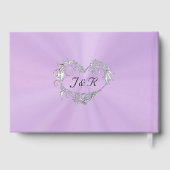 Doves & Linked Hearts - Lavender/Silver ゲストブック (裏面)