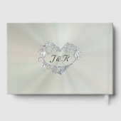 Doves & Linked Hearts - Pastel Sage/Silver ゲストブック (裏面)