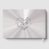 Doves & Linked Hearts - Pearl White/Silver ゲストブック (裏面)