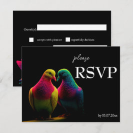 🌈 Doves of Promise ソングリクエスト付RSVPカード 出欠カード