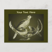 Doves On Branchカスタマイズ可能はがき ポストカード (正面)