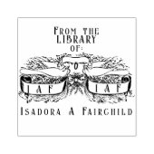 Doves Scrollのヴィンテージライブラリから ラバースタンプ (インプリント)