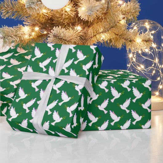 Doves  wrapping paper ラッピングペーパー (クリスマス)