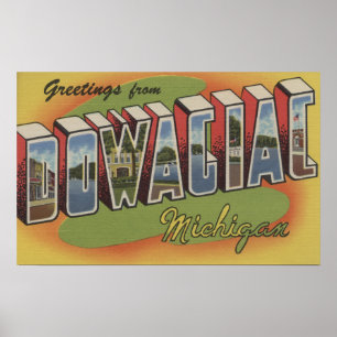 Dowagiac、ミシガン州-大きい手紙場面2 ポスター