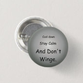 「Down カッコいい Stay Calm」 > 「メッセー前向きジ」ボタン 缶バッジ (正面&裏面)