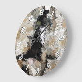 Down and Dirty - Motocross Dirt-Bikeレーサー ラージ壁時計 (傾斜)