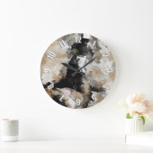 Down and Dirty - Motocross Dirt-Bikeレーサー ラージ壁時計 (ホーム)