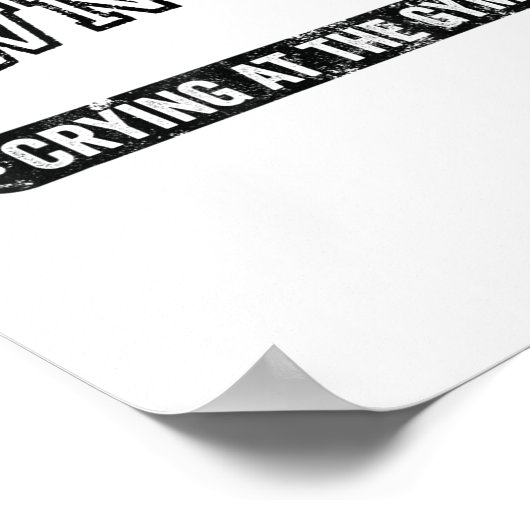 Down Bad Crying At The Gym Funny Workout ポスター (角)