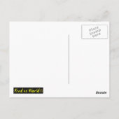 「Down by the Seaide」ゴム製のアヒルのはがき ポストカード (裏面)