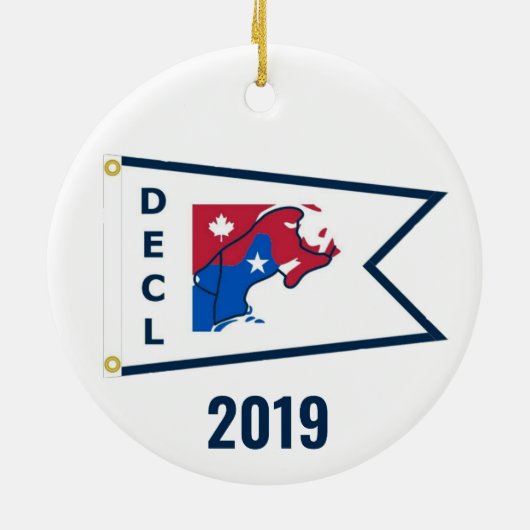 Down East Cruisers Loop (White, 2019)オーナメント セラミックオーナメント (裏面)