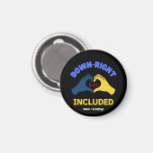 Down-Right Included World Down Syndrome Day Aware マグネット (正面/裏面)