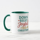 Down Right Joyful This Christmas | Loving Liam マグカップ (左)