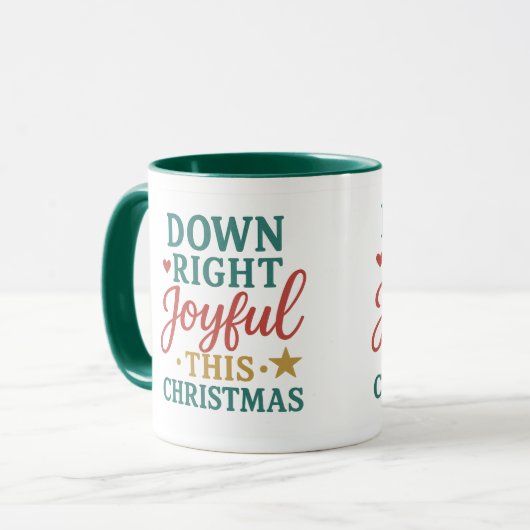 Down Right Joyful This Christmas | Loving Liam マグカップ (正面左)