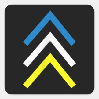 Down Syndrome Three Chromosome Arrows Awareness Mo スクエアシール