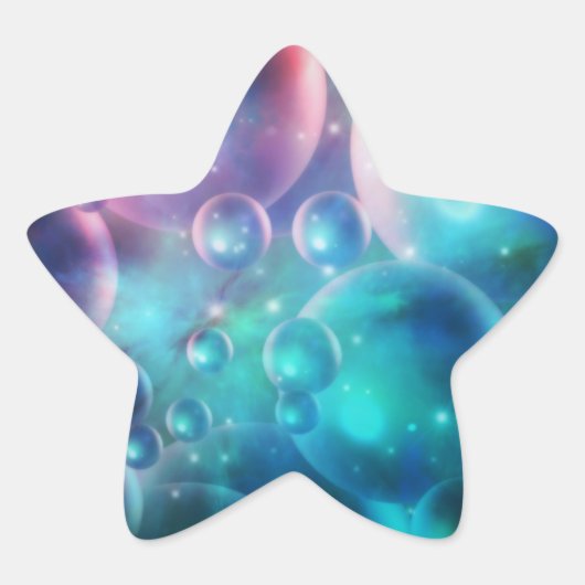 Down the Empyrean Streamステッカー 星シール (正面)