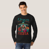 Down To Fiesta Happy Cinco De Mayo Sugar Skull Tシャツ (正面フル)