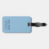 Downhhillの雪のスキーヤー-山スポケーン、 ラゲッジタグ (裏面横)