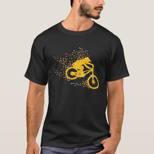 Downhill Geometry Polygon MTB Mountain Bike Bike P Tシャツ (正面)