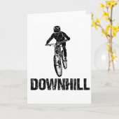 Downhill Mountain Biker カード (黄色い花)