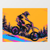 Downhill Racer - Motocross Rider ウィンドウサイン (シート)