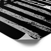 Downhill ski team 4th of july usa american flag ポスター (角)