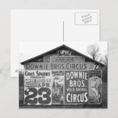 Downie Bros. サーカス 1936年 ポストカード (正面/裏面)