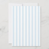 Downloadable Blue Stripes Where were they Card 招待状 (裏面)