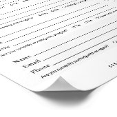 Downloadable Branded Logo Open House Sign-in Sheet ポスター (角)