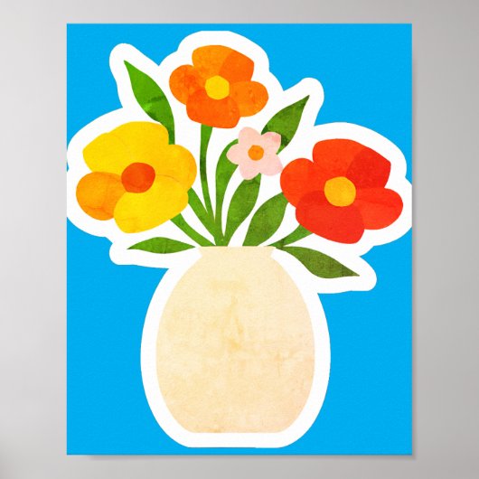 Downloadable Vintage Floral Wall art ポスター (正面)